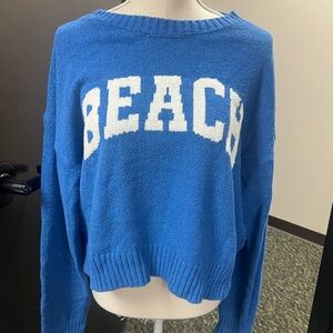 ZSupply Blue Beach Sweater Size M